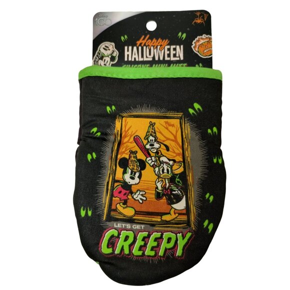 Disney 100 Mickey Mouse Halloween Kitchen Towel and Silicone Mini Mitt Set - Picture 4 of 7